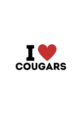 I Love Cougars Simple
