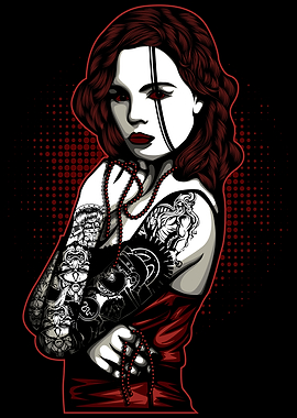 Tattoo Vampire Woman