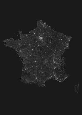 Roads of France Map