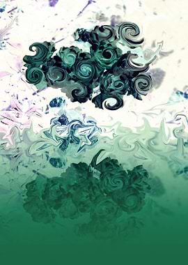 Flower Mirror Painting