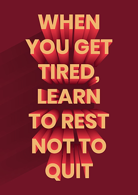 3D motivational quote