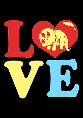 Triceratops Love Dinosaur
