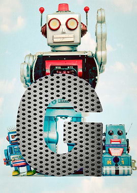 Big letter G Robots