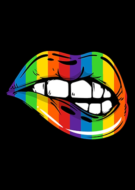 LGBT Rainbow Lips