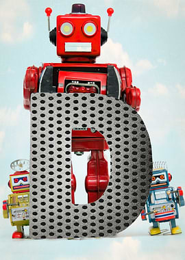 Big letter D robots