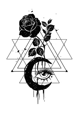 Occult Moon Rose