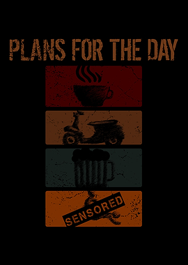 Day Plan Coffee Motorcycle