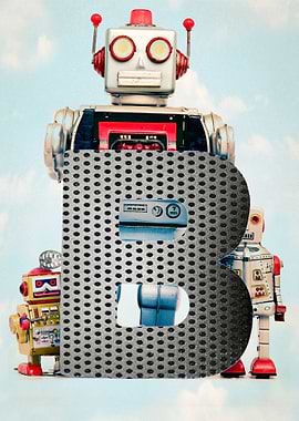 Big letter B robot