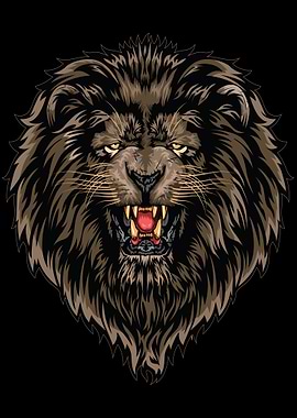 Lion Face Draw Paint