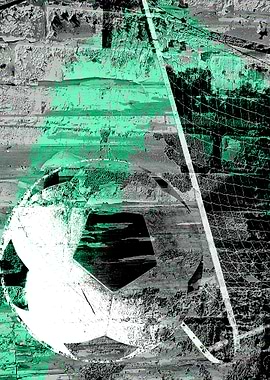 Soccer art print w 4