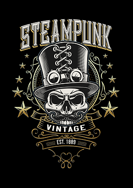 Steampunk Vintage Skull