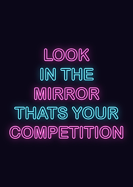Neon Motivation Quote