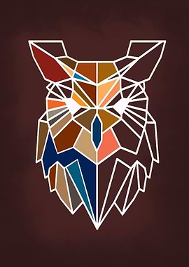 Owl Geometric Line
