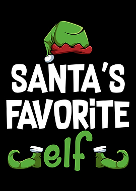 Santas Favorite Elf Cute