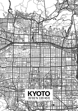 Kyoto White Map