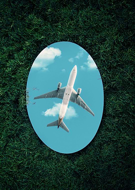 Plane Flying in the Sky