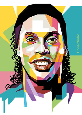 Ronaldinho soccer Pop Art