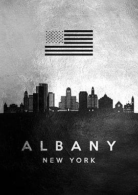 Albany New York Skyline