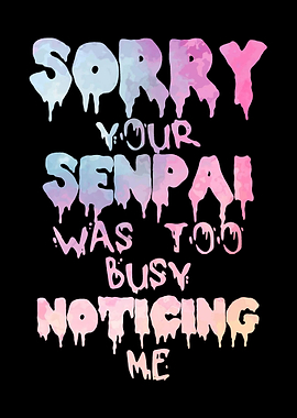 Senpai Pastel Goth Funny