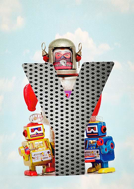 Big letter Y robot