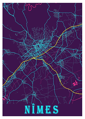 Nmes Neon City Map