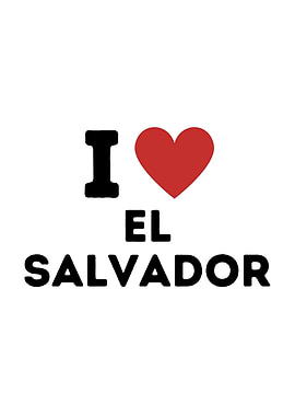 I Love El Salvador Simple