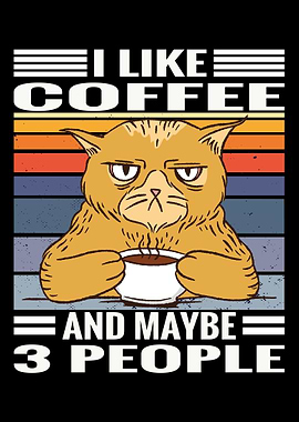 Coffee cats saying Like C