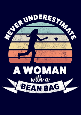 A Women with a Bean Bag