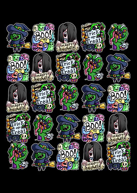 Halloween Witch Ghost Tric