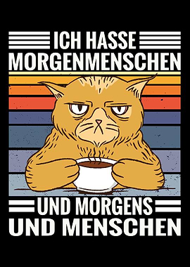 Coffee cat Hate morning p