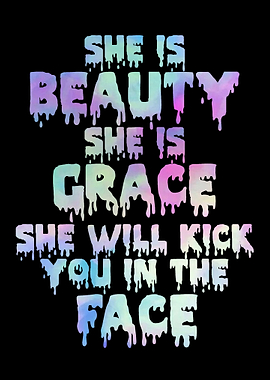 Funny Pastel Goth Text Art