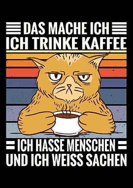 Coffee cats saying drink