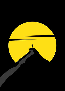 man on top of the mountain