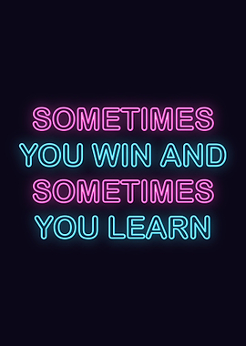 Neon Motivation Quote