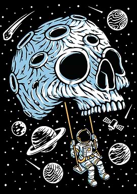 Astronaut Skull Swing