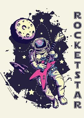 Astronaut plays Guitar