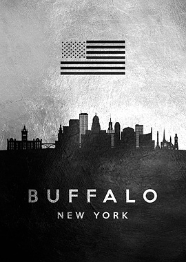 Buffalo New York Skyline