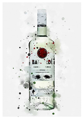 Bacardi Inked art work
