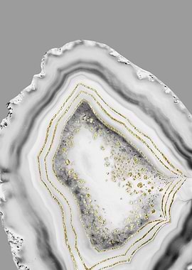 White Agate Gold Foil 3