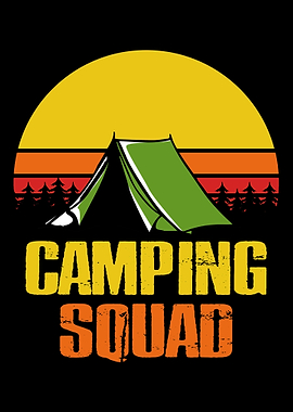 Camping Retro Squad Sunset