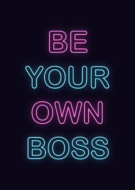 Neon Motivation Quote