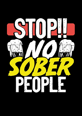 No sober people