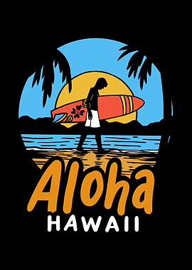 Aloha Hawaii Hawaiian Surf