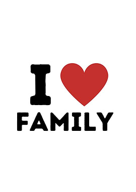 I Love Family Simple Heart