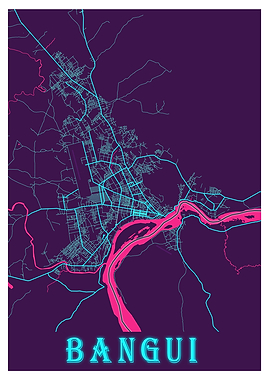 Bangui Neon City Map