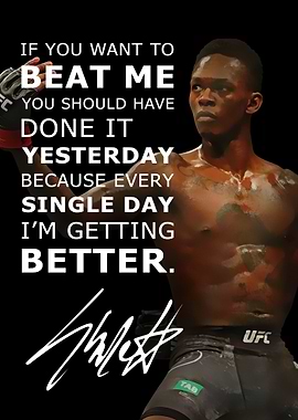 Israel Adesanya Quote