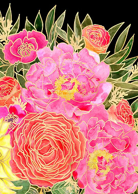 Nanette colorful black