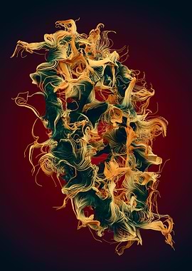 Chaotic Lines Art 31 Color