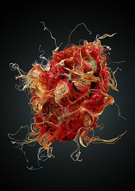 Chaotic Lines Art 32 Color