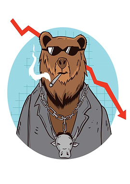 BEAR MARKET TREND CARTOON
